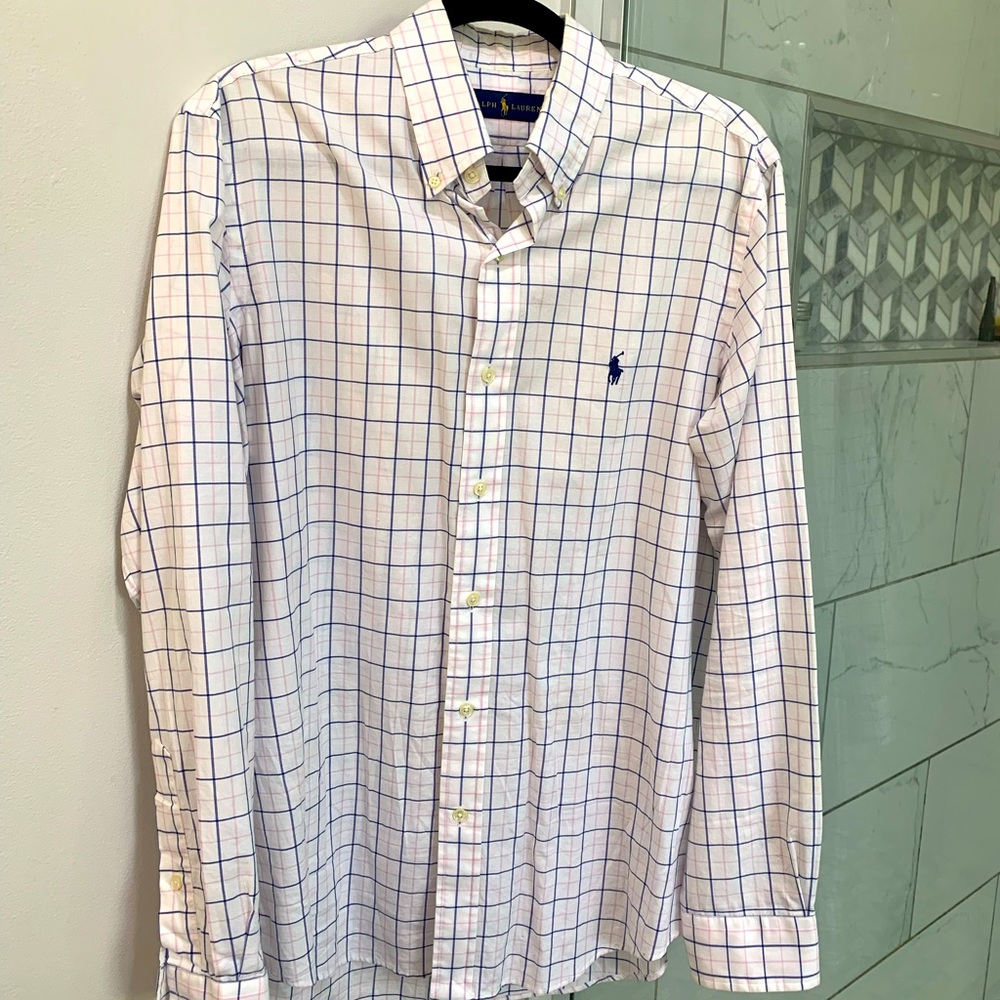 RALPH LAUREN Men’s light-weight button up dress shirt